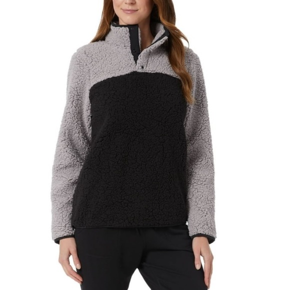 32‎ DEGREES Womens Sherpa Mock-Neck Sweatshirt size XL - Picture 1 of 8